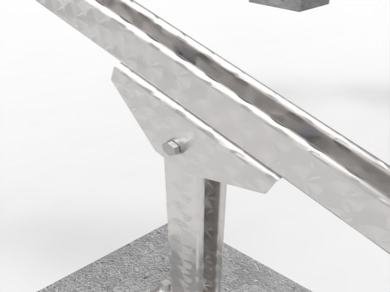 Carbon Steel Ground Mounting System Bracket